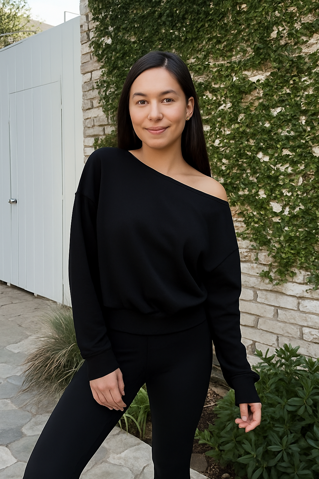 Year Round Terry Off Shoulder Sweatshirt