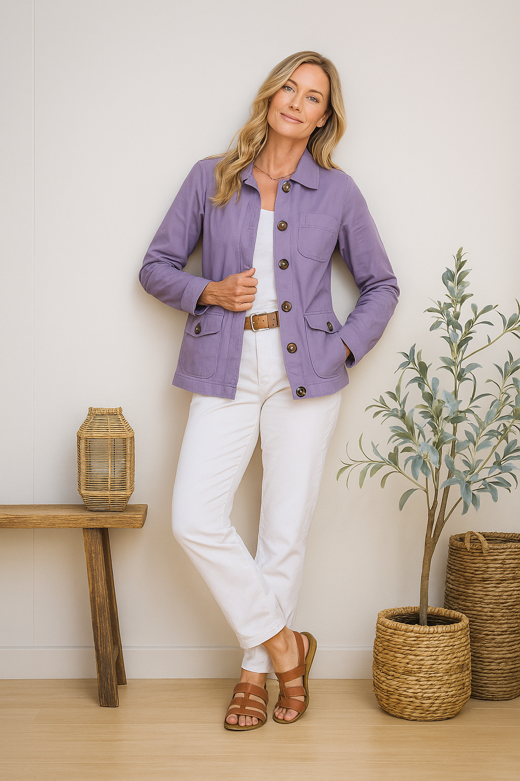 Classic Cotton Cargo Utility Jacket