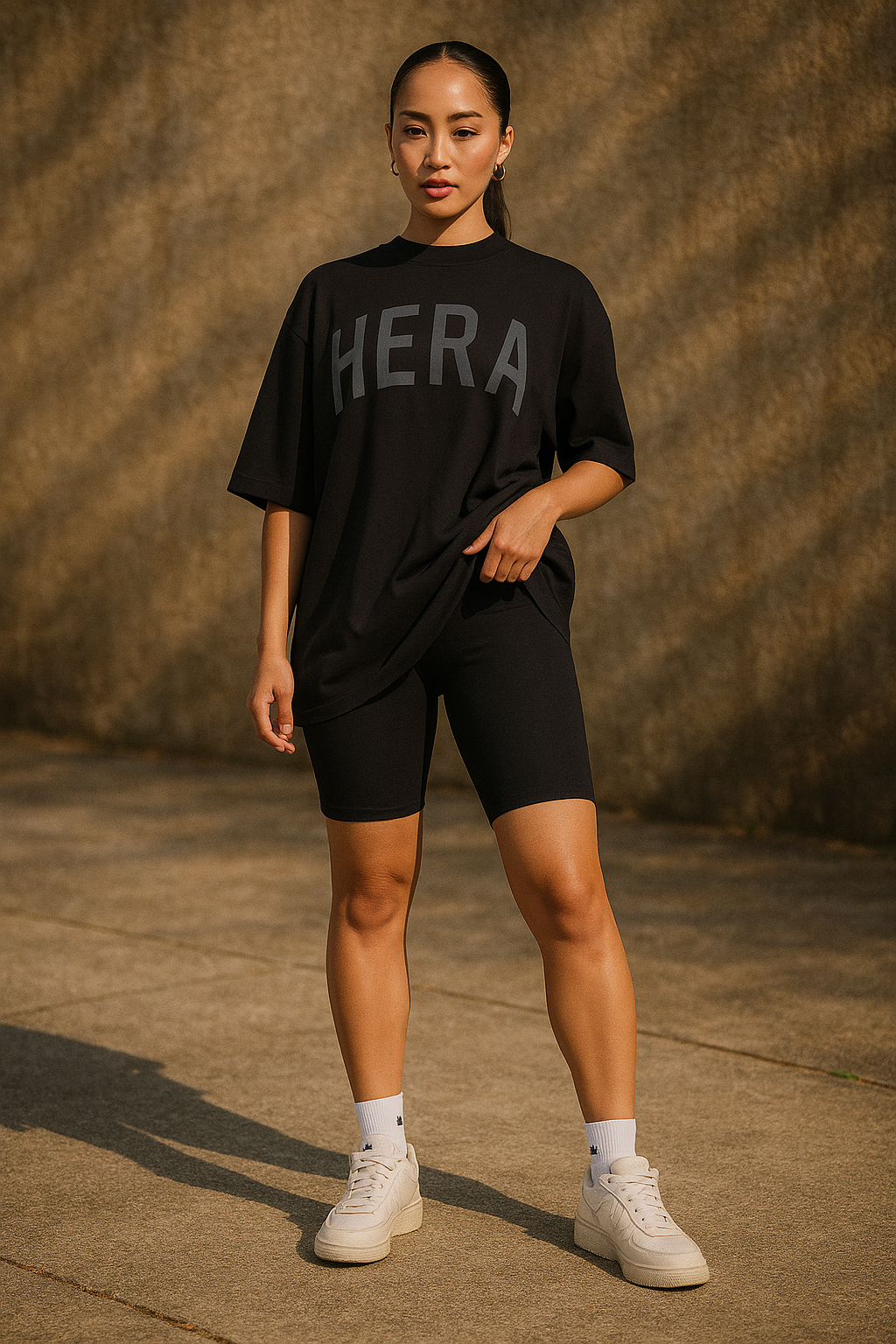 Ribbed Knit Shorts for Women