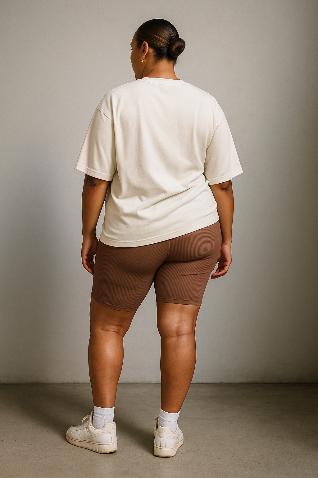 Ribbed Knit Shorts for Women