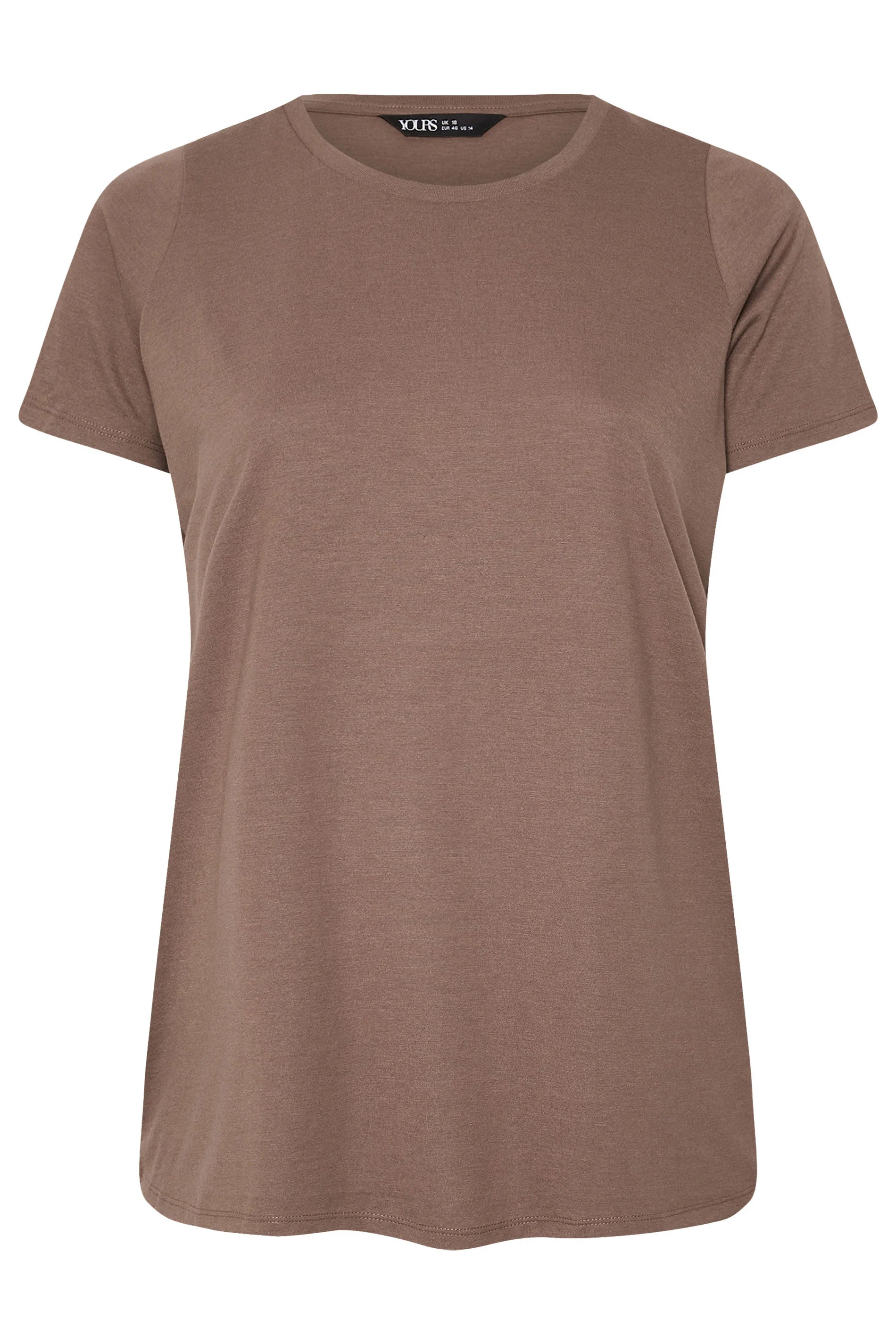 YOURS Curve Everyday Tees – 3-Pack Neutral & Green Shades
