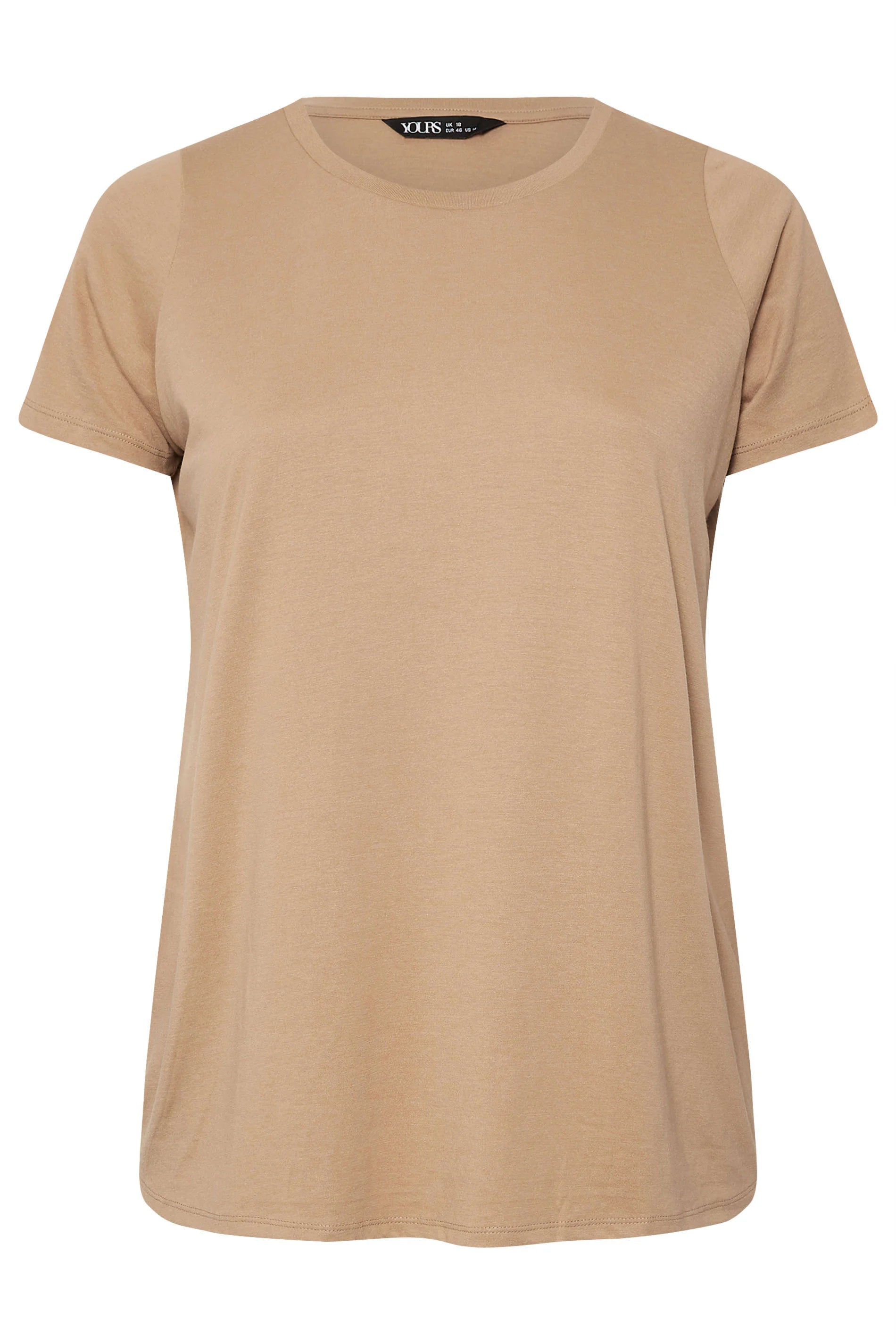 YOURS Curve Everyday Tees – 3-Pack Neutral & Green Shades