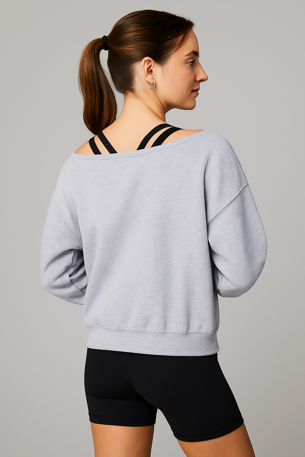 Year Round Terry Off Shoulder Sweatshirt