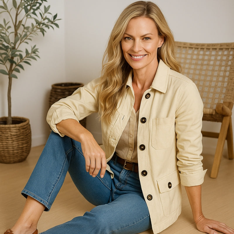 Classic Cotton Cargo Utility Jacket