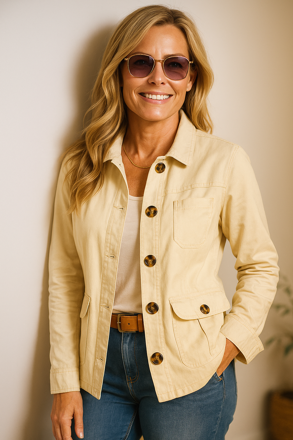 Classic Cotton Cargo Utility Jacket
