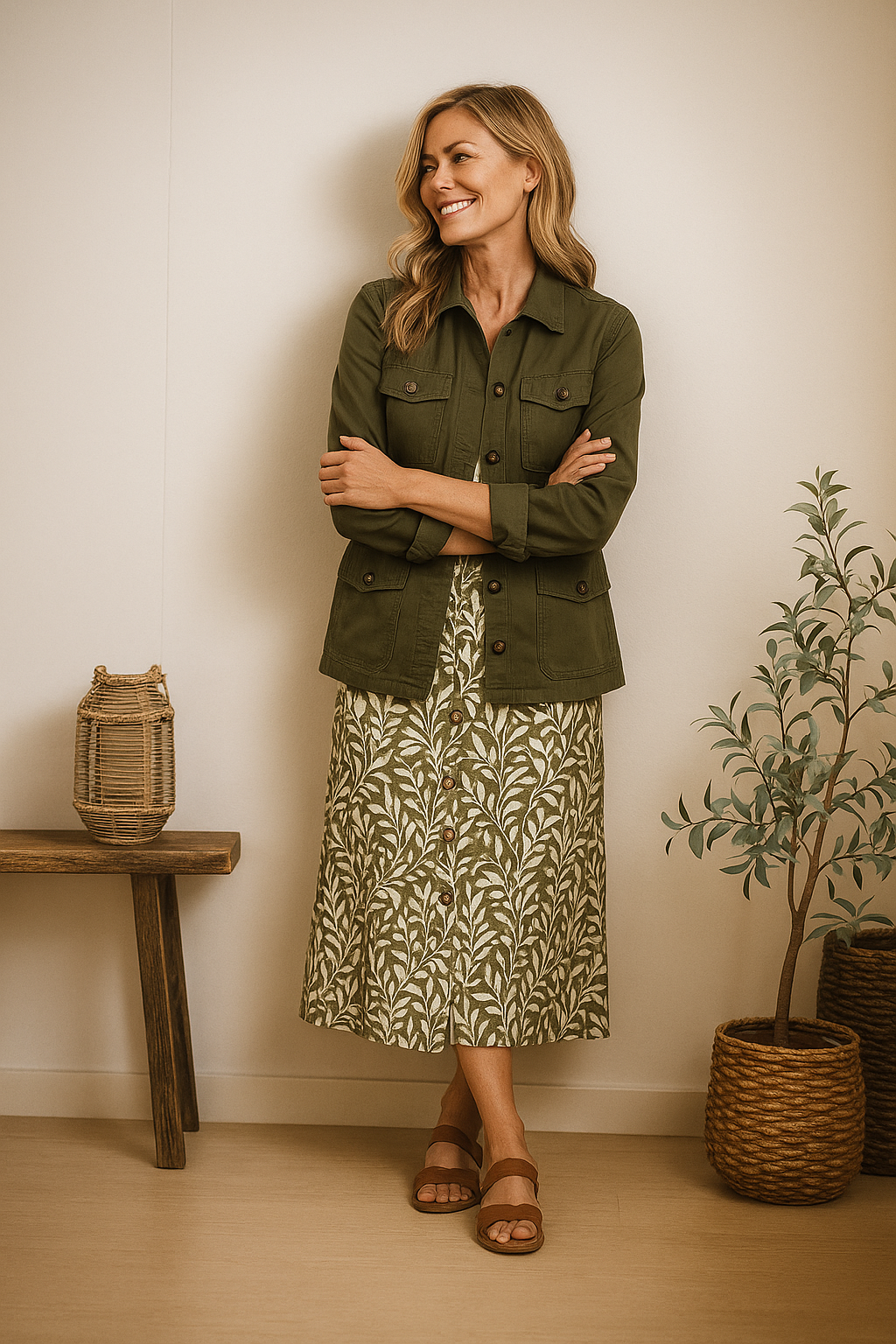 Classic Cotton Cargo Utility Jacket