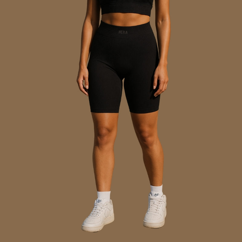 Ribbed Knit Shorts for Women