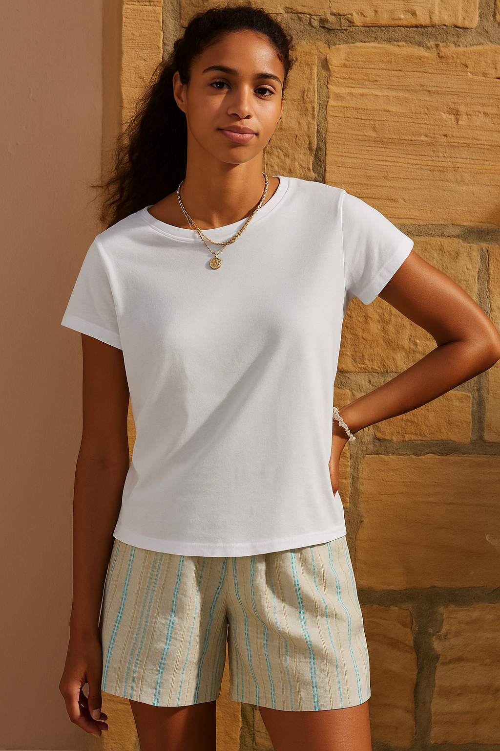 Soft Jersey Tee in Pigment-Dyed Hemp Cotton Mix